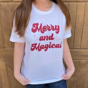Merry and Magical Holiday Short Sleeve Tee